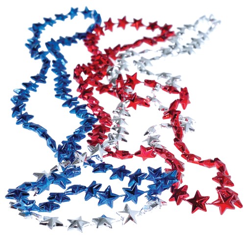 Metallic Beaded Star Necklaces<br>48 piece(s)